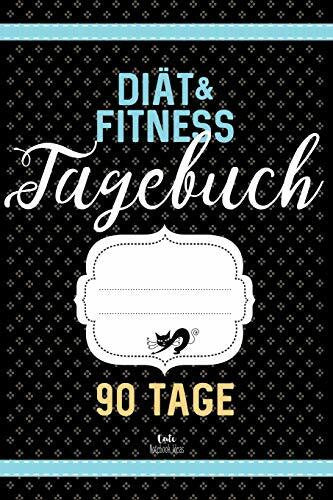 Notebook Ideas, Cute Diät & Fitness Tagebuch 90 Tage: Abnehmtagebuch zum Ausfüllen