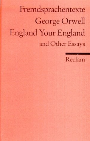 Hamblock, Dieter England Your England: And Other Essays (Reclams Universal-Bibliothek)