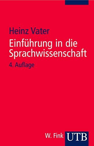 Vater, Heinz Einführung in die Sprachwissenschaft