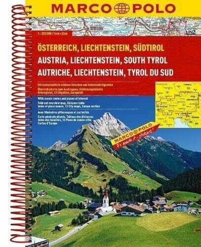Marco Polo MARCO POLO Reiseatlas Österreich/Liechtenstein/Südtirol/Europa 1:200.000/1:4,5 Mio.: Mit landschaftlich schönen Strecken und Sehenswürdigkeiten. ... Europateil (MARCO POLO Reiseatlanten)