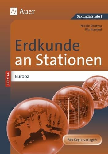 Kempel, Pia Erdkunde an Stationen Spezial Europa: Übungsmaterial zu den Kernthemen des Lehrplans (5. bis 10. Klasse) (Stationentraining Sekundarstufe Erdkunde)