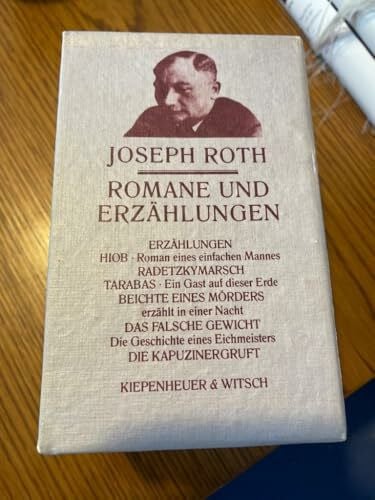 Roth, Joseph Romane und Erzählungen