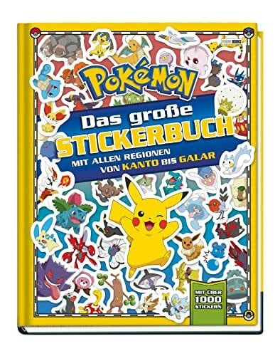 Panini Pokémon: Das große Stickerbuch mit allen Regionen von Kanto bis Galar: mit über 1000 Sickern