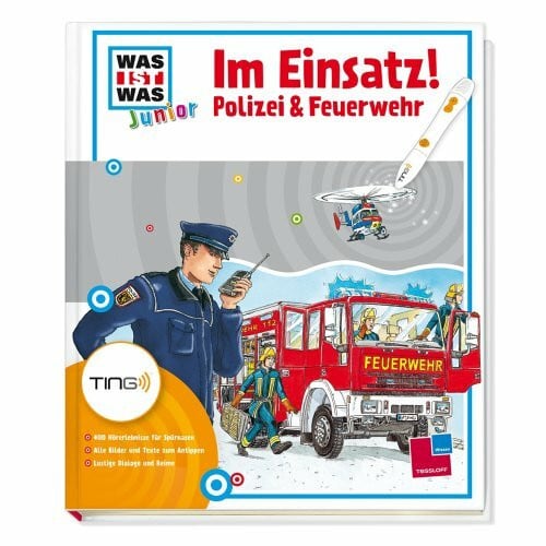 Walther, Maximilian Im Einsatz! Polizei & Feuerwehr: Über 550 Hörerlebnisse, kleine Spiele und Rätsel: 550 Hörerlebnisse für Spürnasen; Alle Bilder und Texte zum ... Löschangriff (Antippen, Spielen, Lernen!)