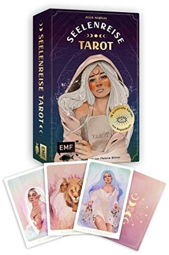 Bittner, Melanie Tarot-Kartenset: Seelenreise Tarot: 78 kunstvoll illustrierte Karten mit Goldrand und Begleitbuch