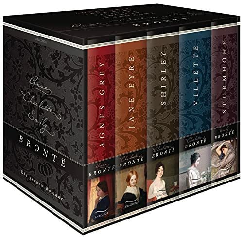 Gisela Etzel Brontë, Die großen Romane - Agnes Grey - Jane Eyre - Villette - Shirley - Sturmhöhe (5 Bände im Schuber)