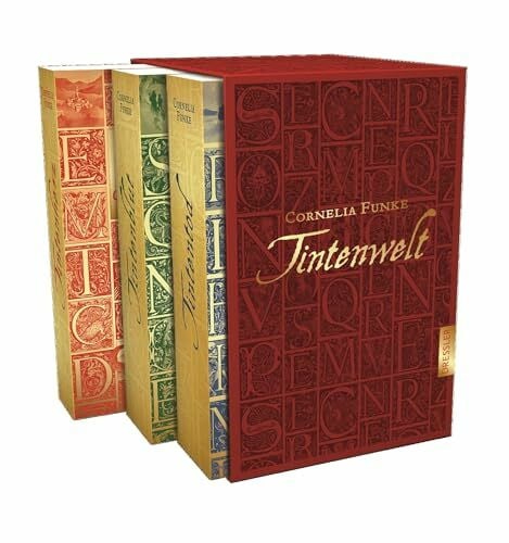 Funke, Cornelia Tintenwelt-Schuber: Die ersten drei Bände im Taschenbuch-Schuber: Die ersten drei Bände im Taschenbuch-Schuber. Die ersten drei Bände im ... 'Tintenherz', 'Tintenblut' und 'Tintentod'