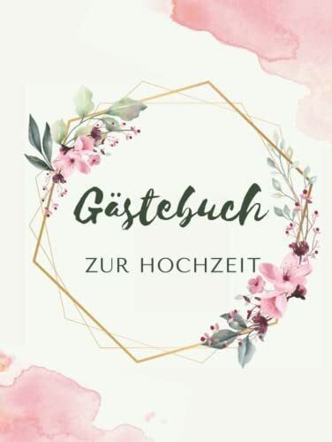 Florentine, La Fleur Gästebuch Hochzeit rosa |Gästebuch Hochzeit 80 Seiten für 80 Gäste | Mit Fragen zum Ausfüllen | Hardcover, DIN A4 | Edles, elegantes Gästebuch für die ... kreativ und modern | Hochwertiges Design