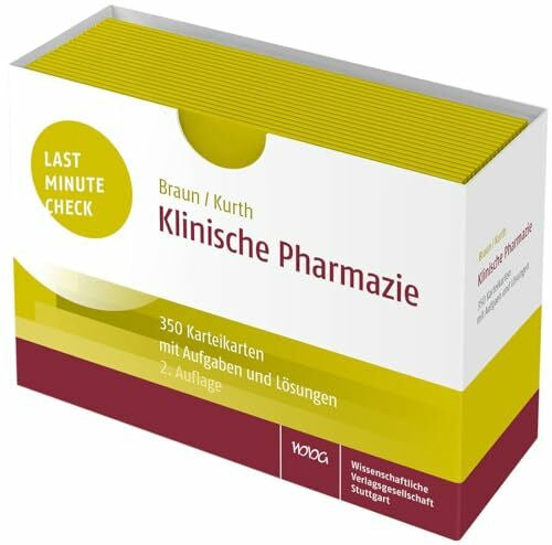 Kurth, Verena Last Minute Check - Klinische Pharmazie: 350 Karteikarten mit Aufgaben und Lösungen / 2. StEx Pharmazie