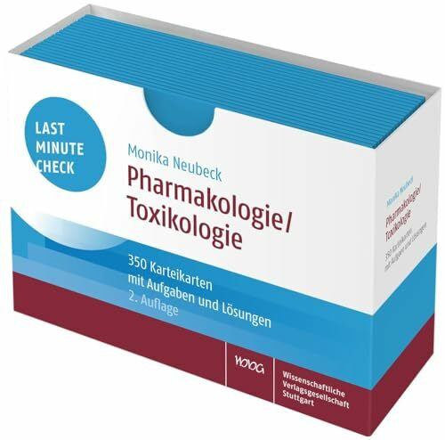 Neubeck, Monika Last Minute Check - Pharmakologie/Toxikologie: 350 Karteikarten mit Aufgaben und Lösungen / 2. StEx Pharmazie