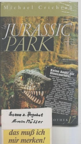 Crichton, Michael Jurassic Park. Bild Bestseller Bibliothek Band 17