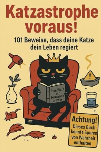 RBM Publishing Katzastrophe voraus! 101 Beweise, dass deine Katze dein Leben regiert: Mitmachbuch mit witzigen Challenges, kuriosen Fakten, Quiz und Erinnerungsalbum – das perfekte Geschenk für Katzenliebhaber