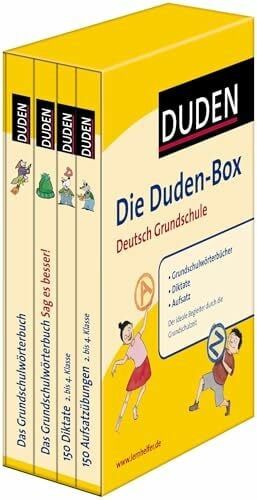Dudenredaktion Die Duden-Box Deutsch Grundschule: Grundschulwörterbücher - Diktate - Aufsatz (Duden - Lernhilfen)