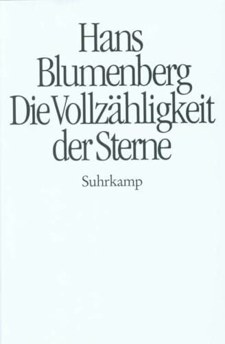 Blumenberg, Hans Die Vollzähligkeit der Sterne