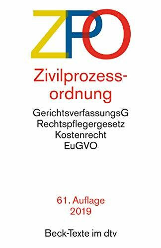 Various authors Zivilprozessordnung ZPO