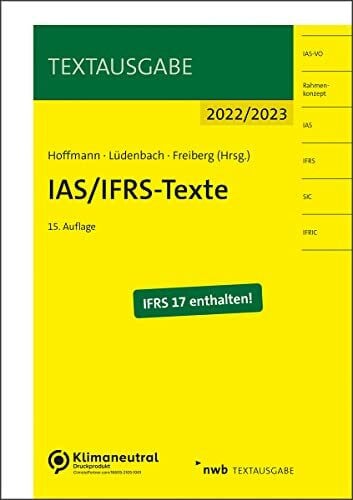 Freiberg, Jens IAS/IFRS-Texte 2022/2023 (Textausgabe)