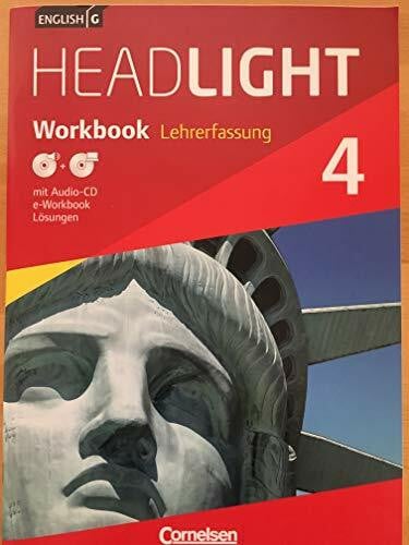 Gwen Berwick, Sydney Thorne English G Headlight 4 Workbook Lehrerfassung mit Lösungen - Audio CD und e-Workbook
