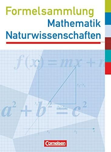 Köcher, Dirk Formelsammlungen Sekundarstufe I - Hessen: Mathematik - Naturwissenschaften - Formelsammlung mit Prüfungseinleger