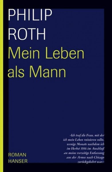 Roth, Philip Mein Leben als Mann: Roman