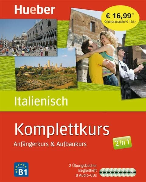 Hill, Brian Komplettkurs Italienisch: Anfängerkurs & Aufbaukurs / Paket: 2 Übungsbücher + 8 Audio-CDs