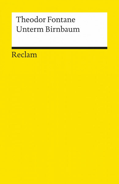 Fontane, Theodor Unterm Birnbaum: Roman (Reclams Universal-Bibliothek)