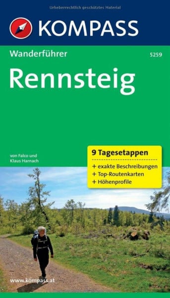 Harnach, Falco und Klaus Rennsteig: Wanderführer mit Tourenkarten und Höhenprofilen (KOMPASS Wanderführer, Band 5259)