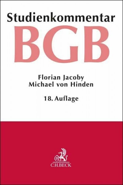 Hinden, Michael von Bürgerliches Gesetzbuch. BGB: Studienkommentar