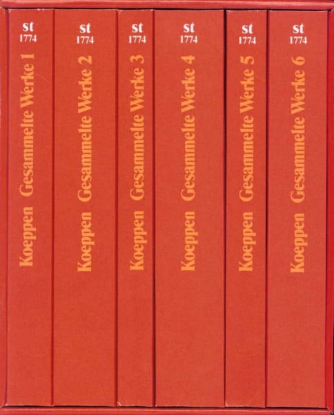 Koeppen, Wolfgang Gesammelte Werke in sechs Bänden in den suhrkamp taschenbüchern (suhrkamp taschenbuch)