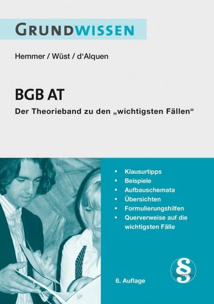 Karl E. Hemmer Grundwissen BGB AT (Skripten - Zivilrecht)
