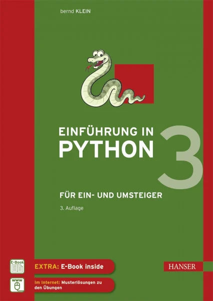 Klein, Bernd Einführung in Python 3: Für Ein- und Umsteiger