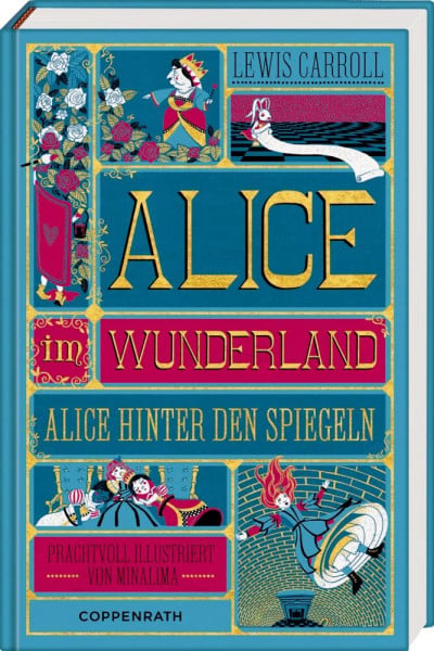 Carroll, Lewis Alice im Wunderland: Alice hinter den Spiegeln: Schmuckausgabe des vergnügt-verrückten Klassikers mit aufwendigen interaktiven Extras (Klassiker MinaLima)
