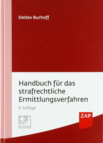 Burhoff, Detlef Handbuch für das strafrechtliche Ermittlungsverfahren