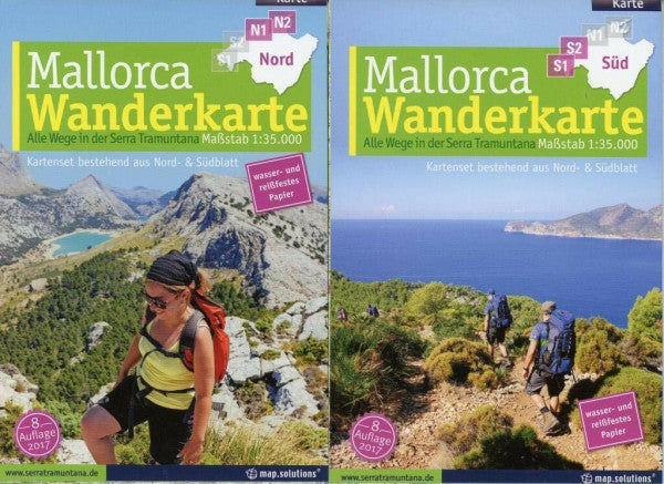 Schichor, Marc Mallorca - Wanderkarte 1:35.000 (Kartenset mit Nord + Süd-Blatt): Alle Wege in der Serra Tramuntana