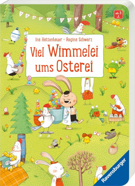 Hattenhauer, Ina Viel Wimmelei ums Osterei: Ein lustiges Wimmelbuch - Ostergeschenk für Kinder ab 3 Jahren: Ein lustiges Wimmelbuch