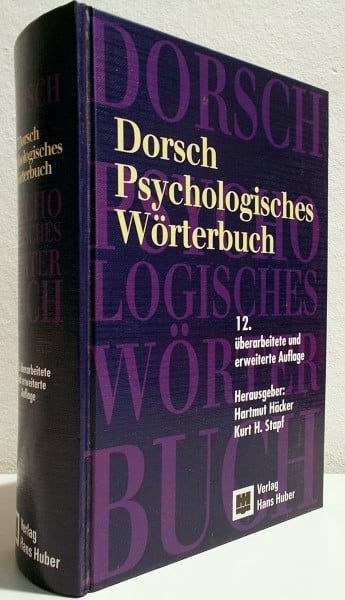 Stapf, Kurt H. Dorsch Psychologisches Wörterbuch