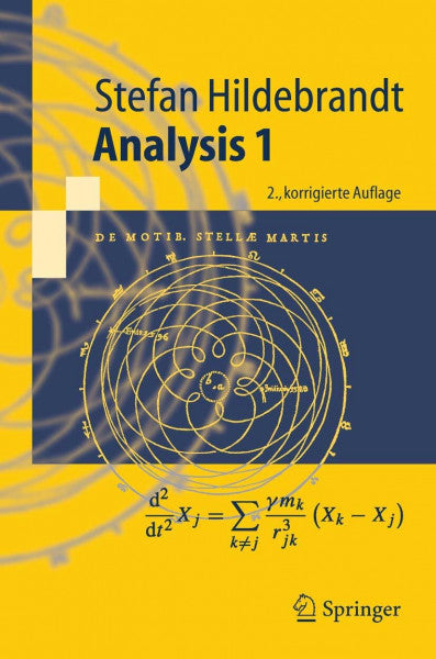 Hildebrandt, Stefan Analysis 1 (Springer-Lehrbuch) (German Edition)