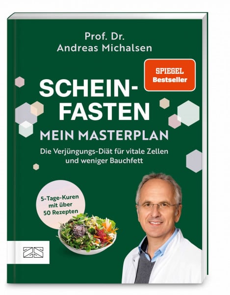 Michalsen, Prof. Dr. Andreas Scheinfasten – mein Masterplan: Die Verjüngungs-Diät für vitale Zellen und weniger Bauchfett. Der praktische Begleiter für 5-Tage-Kuren mit über 50 Rezepten | SPIEGEL Bestseller