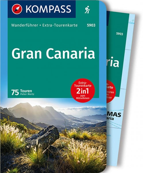 Mertz, Peter KOMPASS Wanderführer Gran Canaria, 75 Touren: mit Extra-Tourenkarte Maßstab 1:50.000, GPX-Daten zum Download