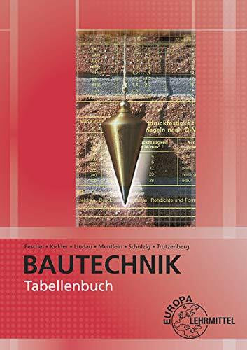 Lindau, Doreen Tabellenbuch Bautechnik: Tabellen, Formeln, Regeln, Bestimmungen