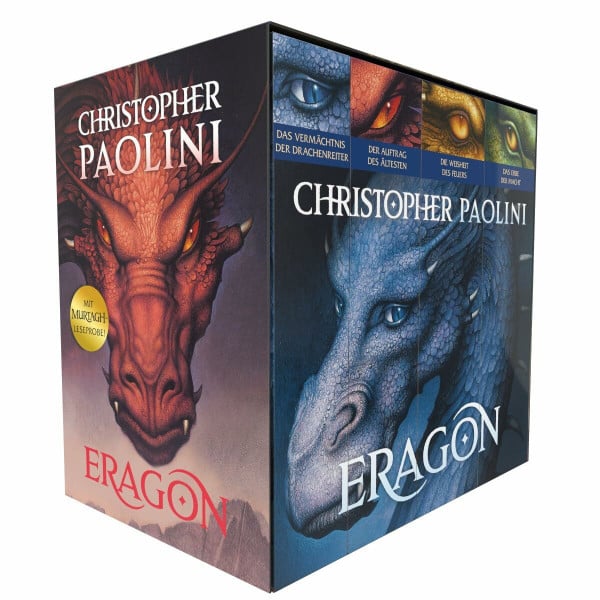 Paolini, Christopher Christopher Paolini: Eragon. Vier Bände im Taschenbuch-Schuber: Das Vermächtnis der Drachenreiter, Der Auftrag der Ältesten, Die Weisheit des Feuers, ... Das einzigartige Weltbestseller-Fantasy-Epos