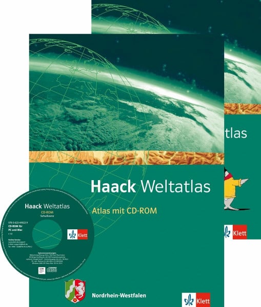 Knippert, Ulrich Haack Weltatlas. Ausgabe Nordrhein-Westfalen Sekundarstufe I: Atlas mit CD-ROM und Arbeitsheft Kartenlesen Klasse 5-10
