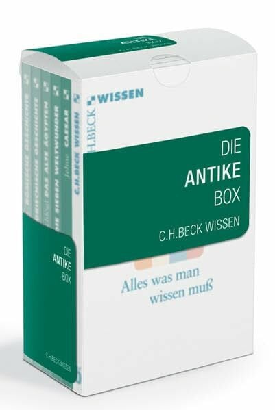 Schlögl, Hermann A. Die Antike Box: Enthält: 2012 Bringmann, Römische Geschichte; 2014 Lotze, Griechische Geschichte; 2044 Jehne, Caesar; 2305 Schlögl, Das alte Ägypten; 2029 Brodersen, Die sieben Weltwunder