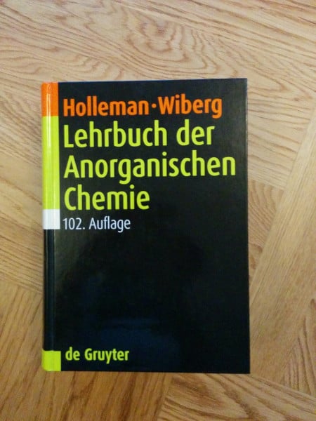 Wiberg, Nils Lehrbuch der Anorganischen Chemie