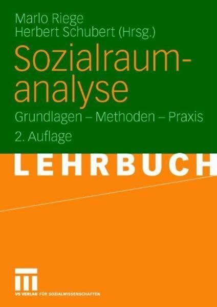 Riege, Marlo Sozialraumanalyse: Grundlagen - Methoden - Praxis