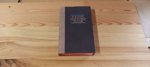 Fieguth, Gerhard [Hrsg.] Deutsche Aphorismen (Reclams Universal-Bibliothek)
