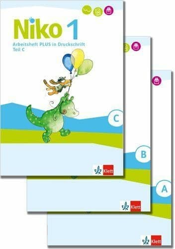Klett Niko 1: Arbeitsheft Plus in Druckschrift Klasse 1: Arbeitsheft Plus in Druckschrift Klasse 1 (3 Teile - A, B, C) (Niko. Ausgabe ab 2020)