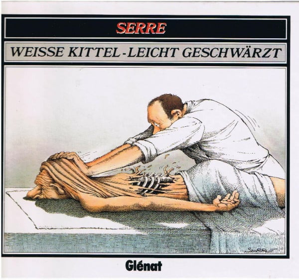 Claude Serre Weisse Kittel - Leicht geschwärzt
