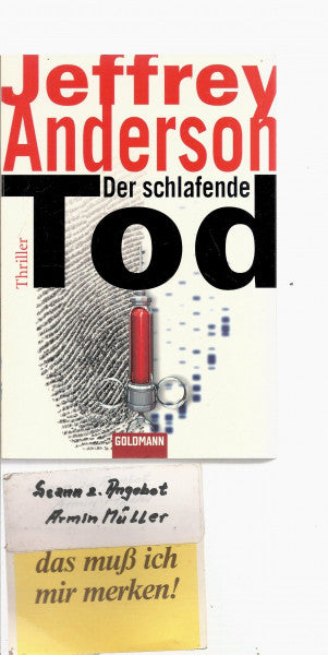 Jeffrey Anderson Der schlafende Tod