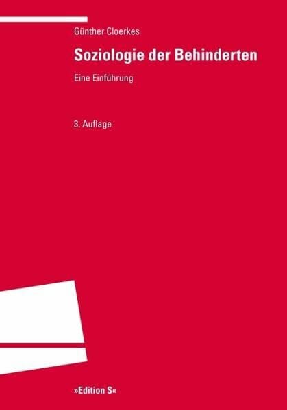 Cloerkes, Günther Soziologie der Behinderten: Eine Einführung