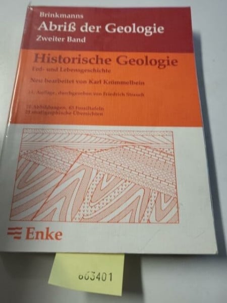 Ronald Brinkmann Abriß der Geologie, Bd. 2: Historische Geologie - Erd- und Lebensgeschichte